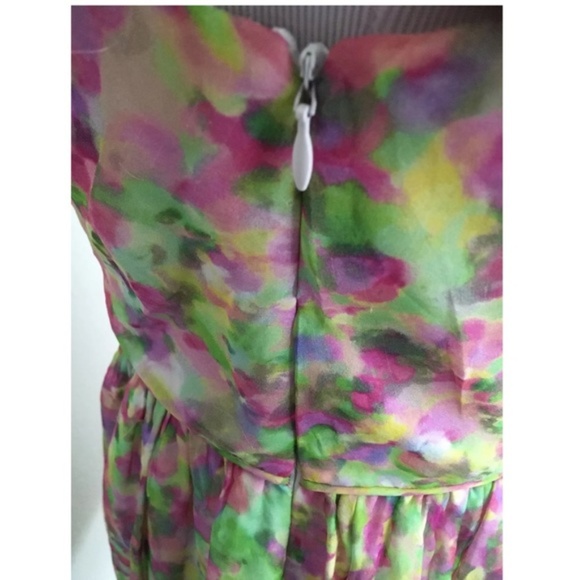 Shoshanna - Silk One Shoulder Cocktail Prom Dress - Picture 8 of 9